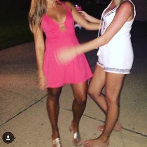 Pink party dress/ mini dress